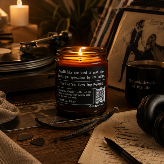 The Soundtrack Collection | Vanilla Bean Soy Candle | Vegan, Non-Toxic | 4oz & 9oz
