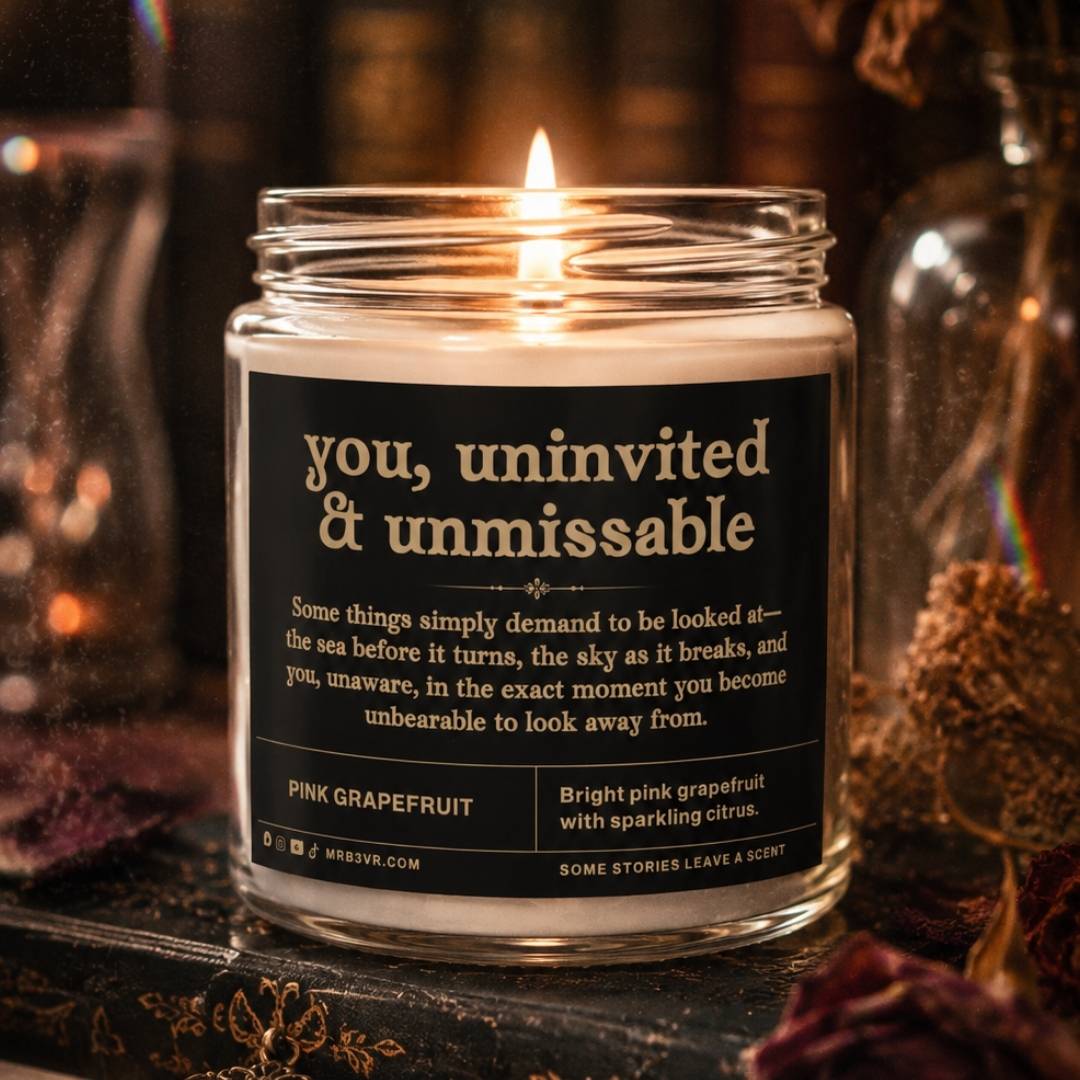 You, Uninvited & Unmissable | BookTok Soy Candle | Pink Grapefruit