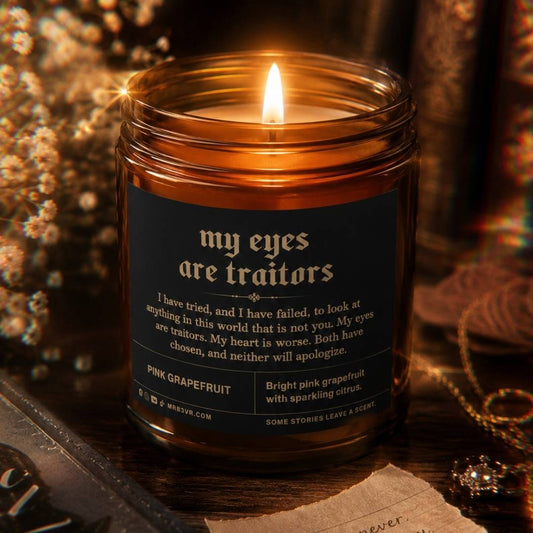 My Eyes Are Traitors | BookTok Soy Candle | Pink Grapefruit