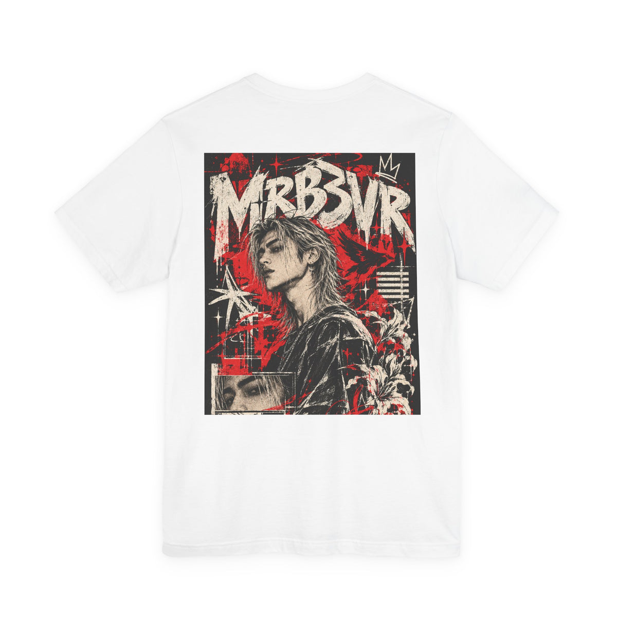 Retro Punk Graphic Tee — 'MRB3VR' Portrait Design