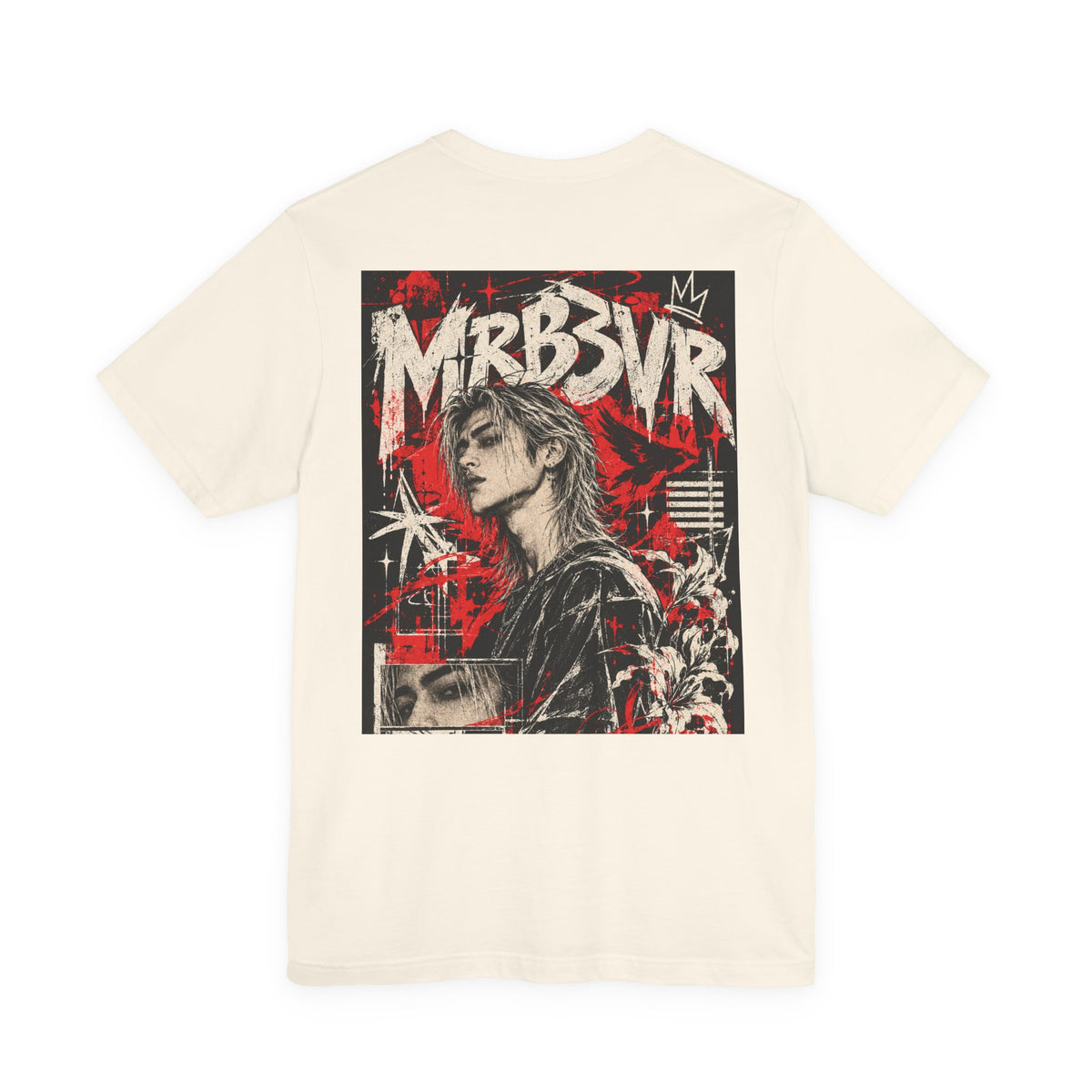 Retro Punk Graphic Tee — 'MRB3VR' Portrait Design