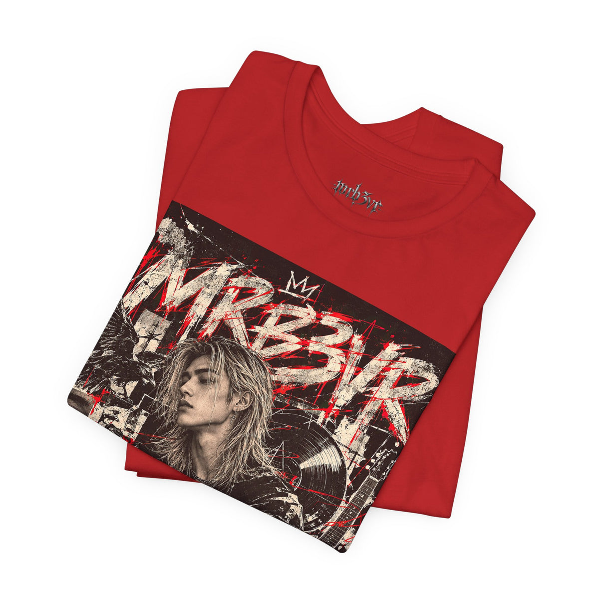 Retro Punk Graphic Tee — 'MRB3VR' Portrait Design