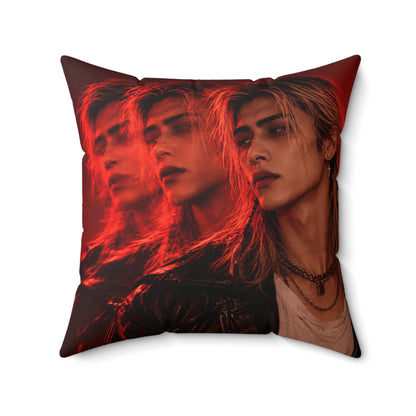 MRB3VR Spun Polyester Square Statement Pillow — Complete Pillow Included