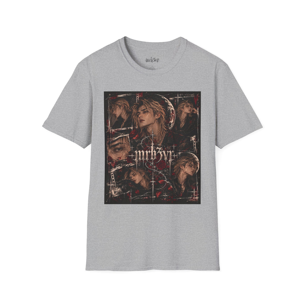 Dark Floral MRB3VR T-Shirt — Gothic Moon & Rose Graphic Tee