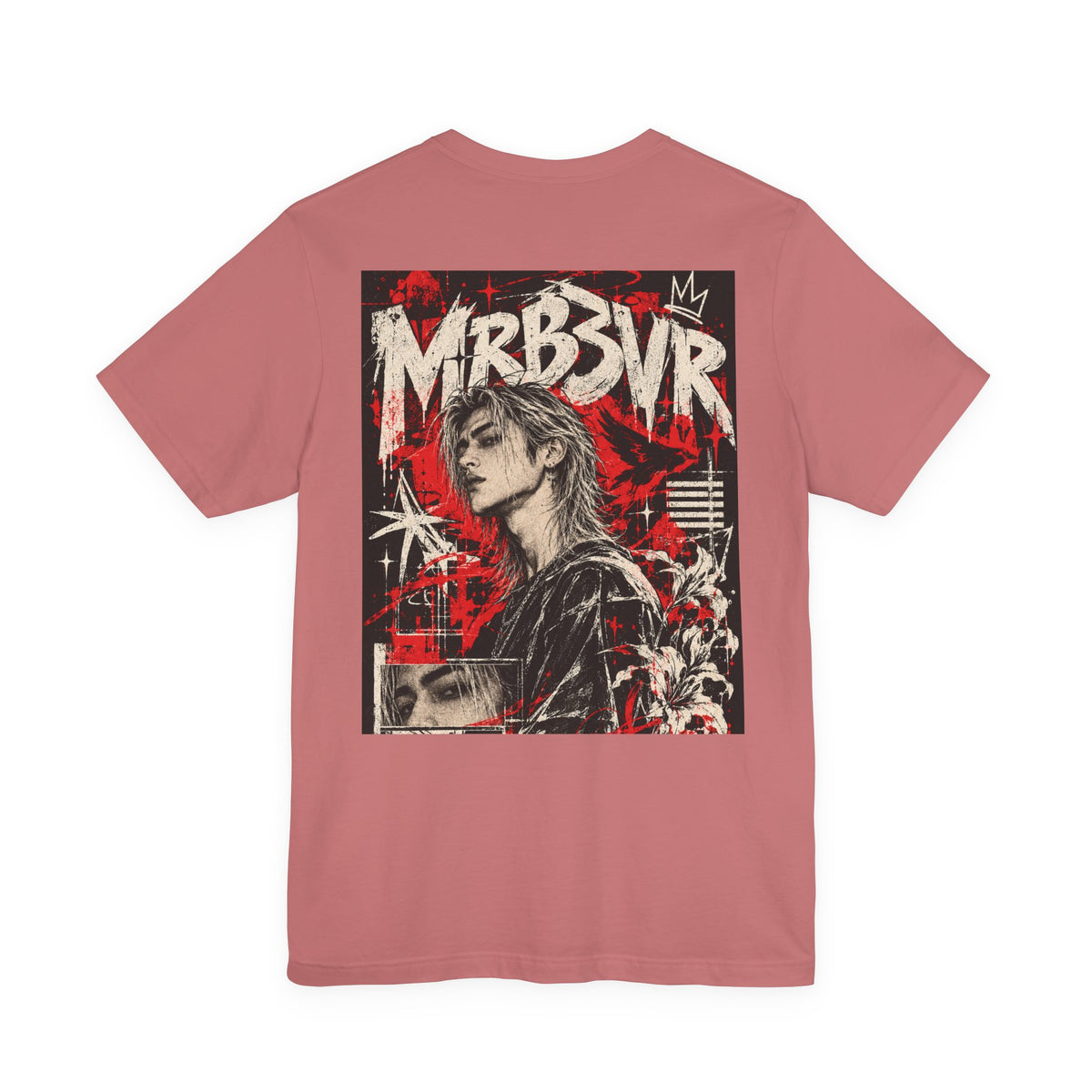 Retro Punk Graphic Tee — 'MRB3VR' Portrait Design