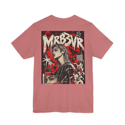 Retro Punk Graphic Tee — 'MRB3VR' Portrait Design