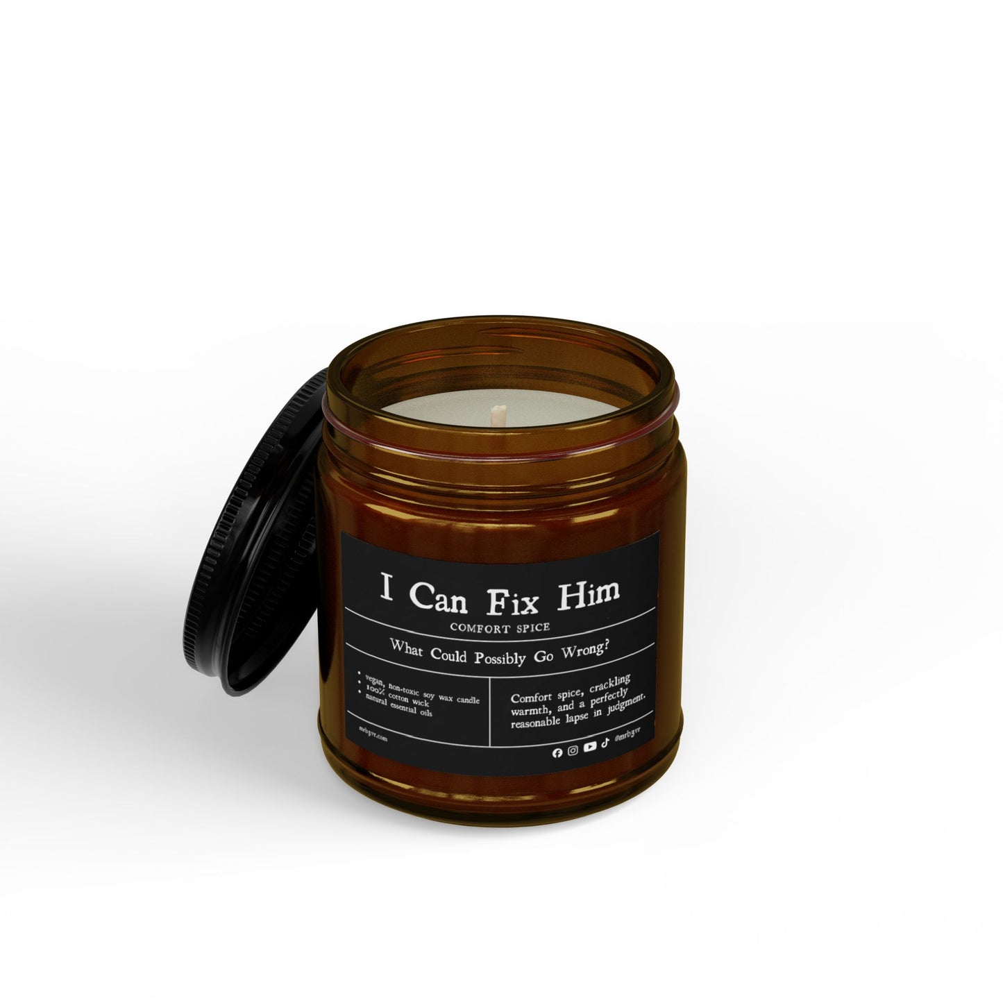 I Can Fix Him | Comfort Spice Soy Candle | Vegan, Non-Toxic | (4oz & 9oz)