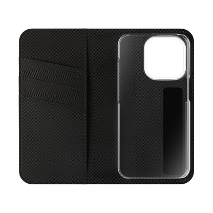 Lyric Flip Case | Dark Romantic Aesthetic Phone Case | Music-Inspired Folio Wallet Case
