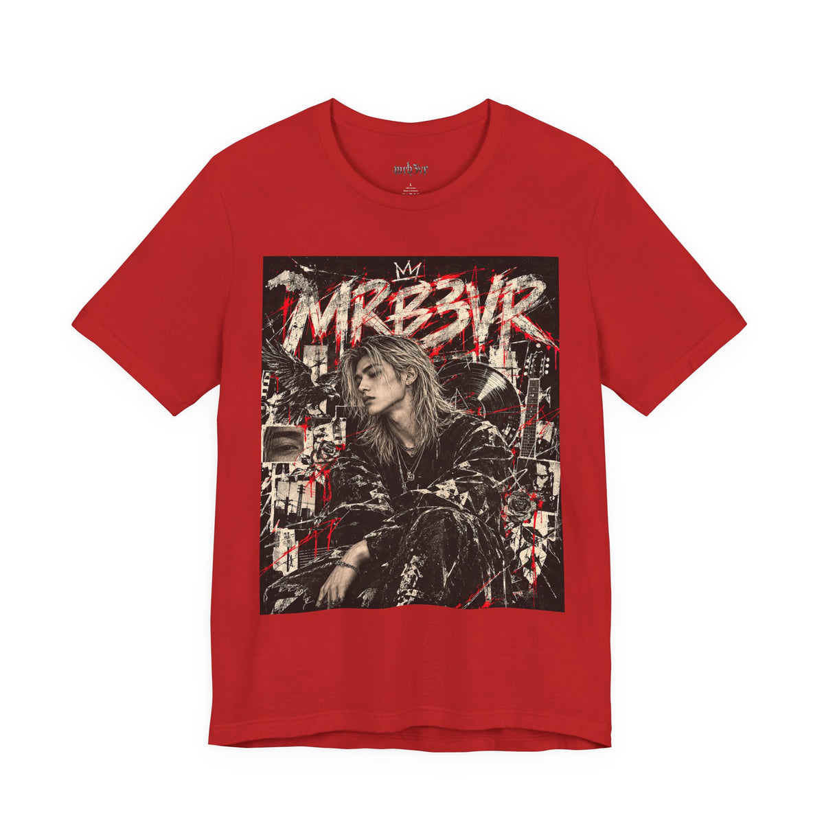 Retro Punk Graphic Tee — 'MRB3VR' Portrait Design