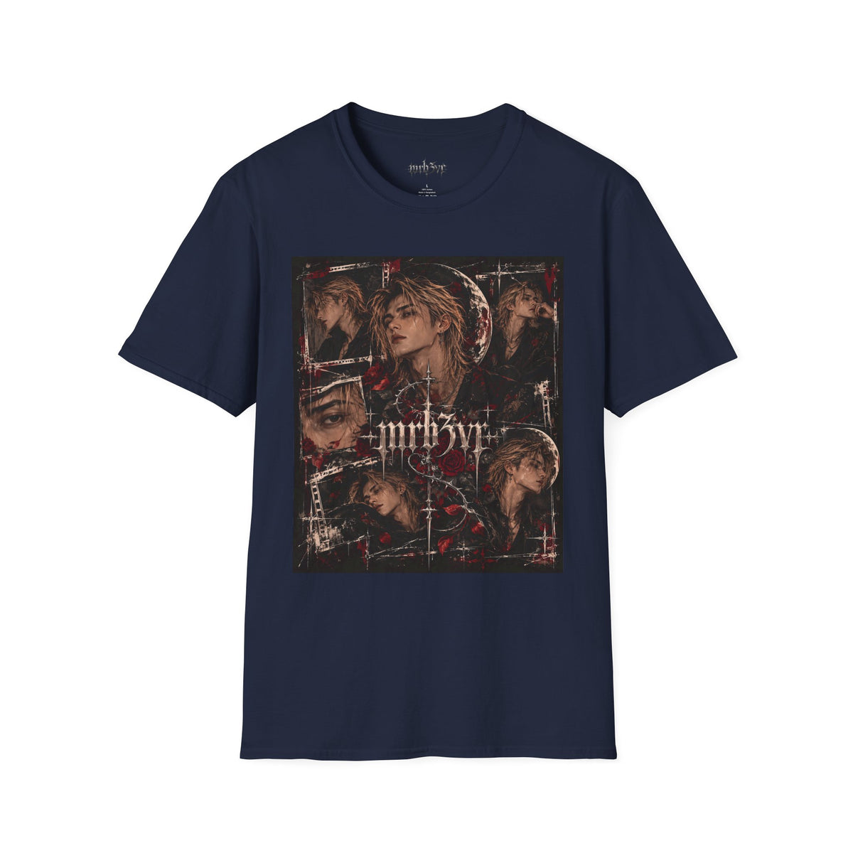 Dark Floral MRB3VR T-Shirt — Gothic Moon & Rose Graphic Tee