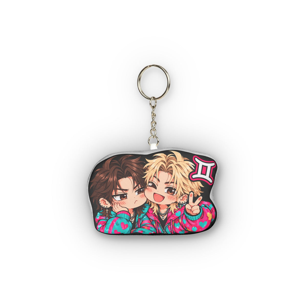 Gemini Plush Keychain – Charming Air Sign Chibi Zodiac Charm