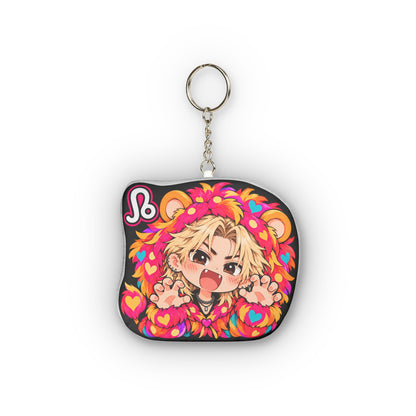 Leo Plush Keychain – Radiant Fire Sign Chibi Zodiac Charm