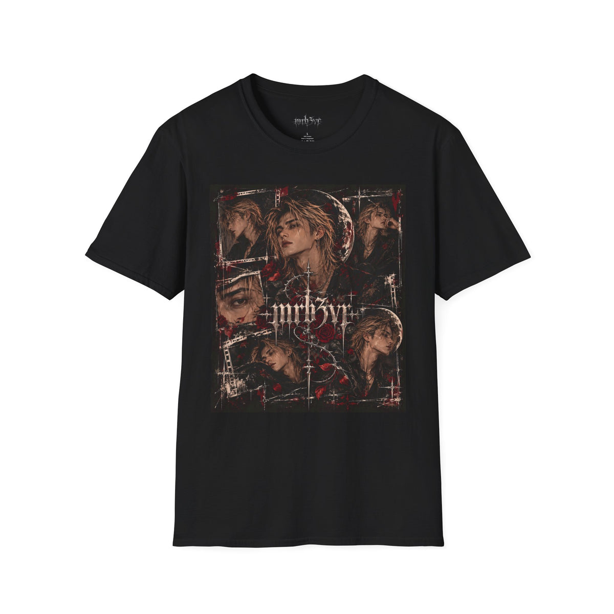 Dark Floral MRB3VR T-Shirt — Gothic Moon & Rose Graphic Tee