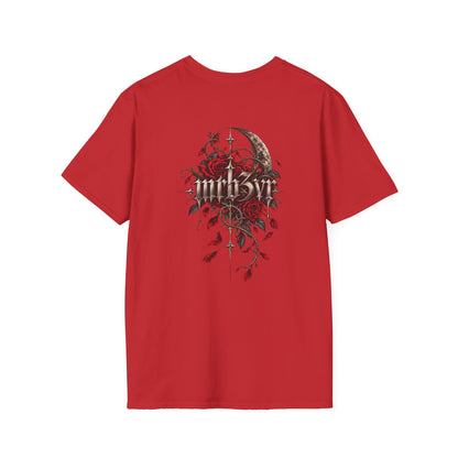 Dark Floral MRB3VR T-Shirt — Gothic Moon & Rose Graphic Tee