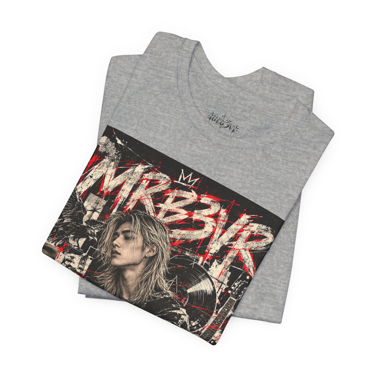 Retro Punk Graphic Tee — 'MRB3VR' Portrait Design