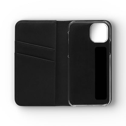 Lyric Flip Case | Dark Romantic Aesthetic Phone Case | Music-Inspired Folio Wallet Case