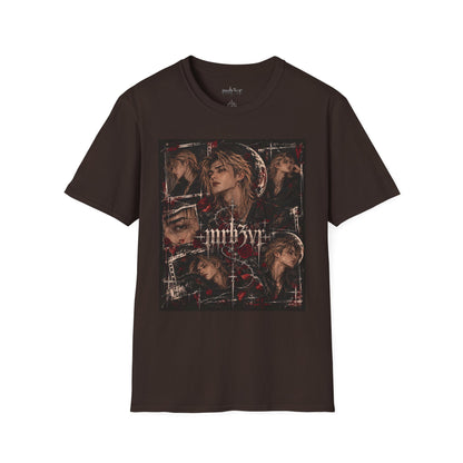 Dark Floral MRB3VR T-Shirt — Gothic Moon & Rose Graphic Tee