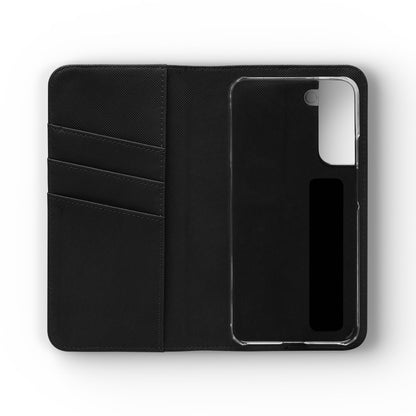 Lyric Flip Case | Bright Pink Romantic Aesthetic Phone Case | Music-Inspired Folio Wallet Case