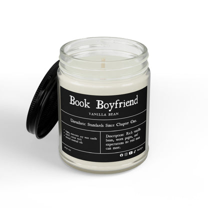 Book Boyfriend | Vanilla Bean Soy Candle | Vegan, Non-Toxic Vegan, Non-Toxic | (4oz & 9oz)