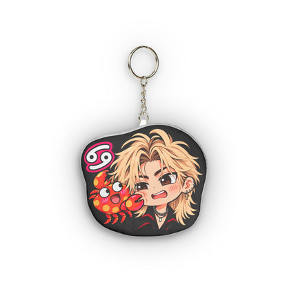 Cancer Plush Keychain – Nurturing Water Sign Chibi Zodiac Charm