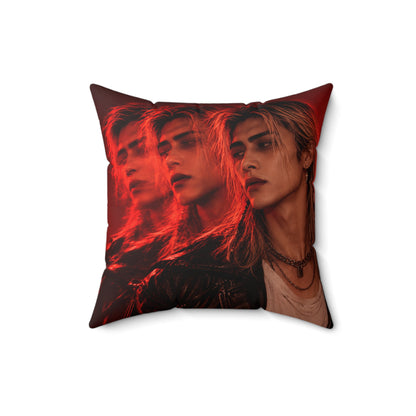 MRB3VR Spun Polyester Square Statement Pillow — Complete Pillow Included