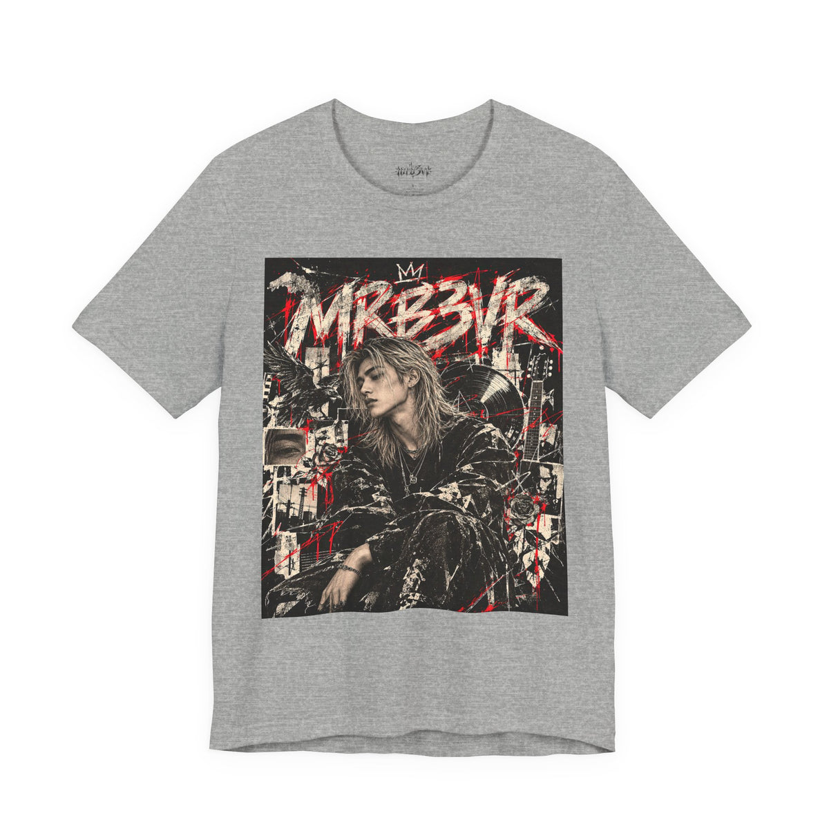 Retro Punk Graphic Tee — 'MRB3VR' Portrait Design