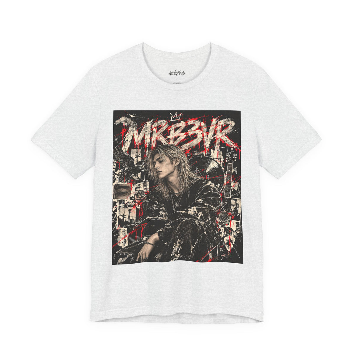 Retro Punk Graphic Tee — 'MRB3VR' Portrait Design
