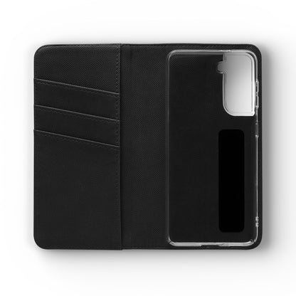 Lyric Flip Case | Dark Romantic Aesthetic Phone Case | Music-Inspired Folio Wallet Case