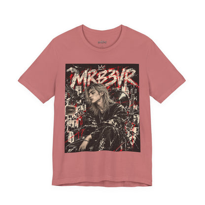 Retro Punk Graphic Tee — 'MRB3VR' Portrait Design