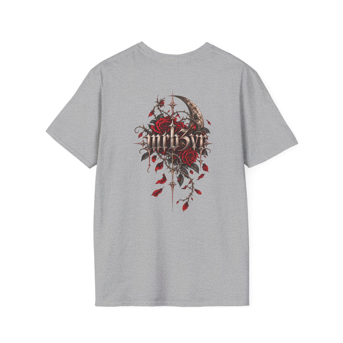 Dark Floral MRB3VR T-Shirt — Gothic Moon & Rose Graphic Tee