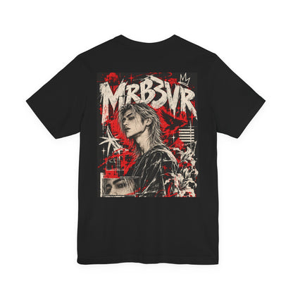 Retro Punk Graphic Tee — 'MRB3VR' Portrait Design