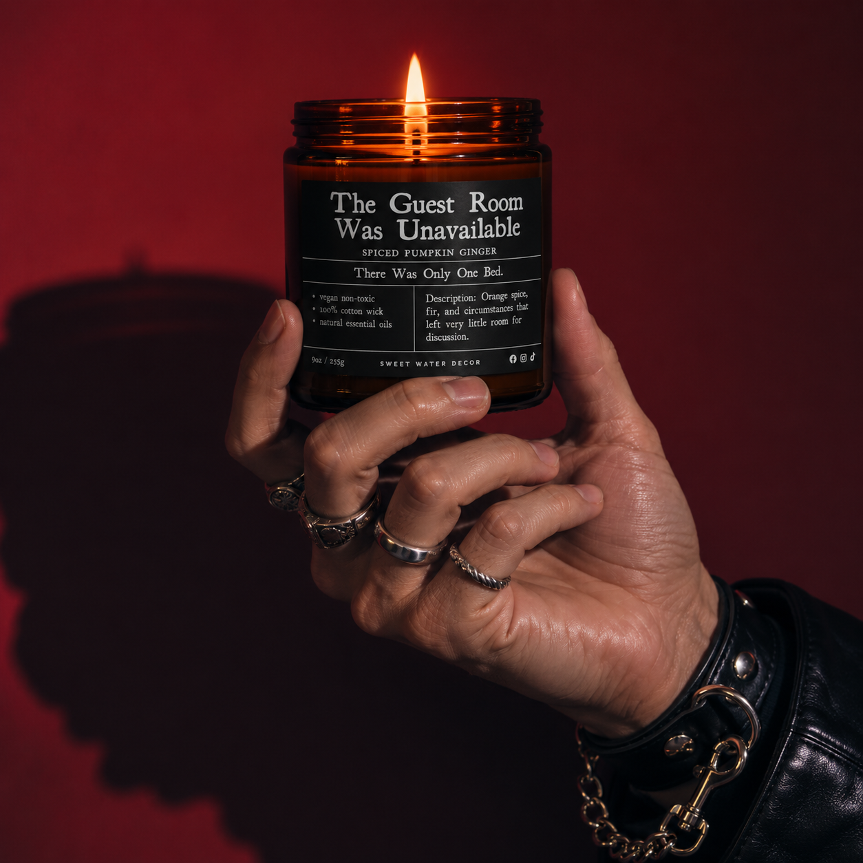 The Guest Room Was Unavailable | Spiced Pumpkin Ginger Soy Candle | Vegan, Non-Toxic | (4oz & 9oz)