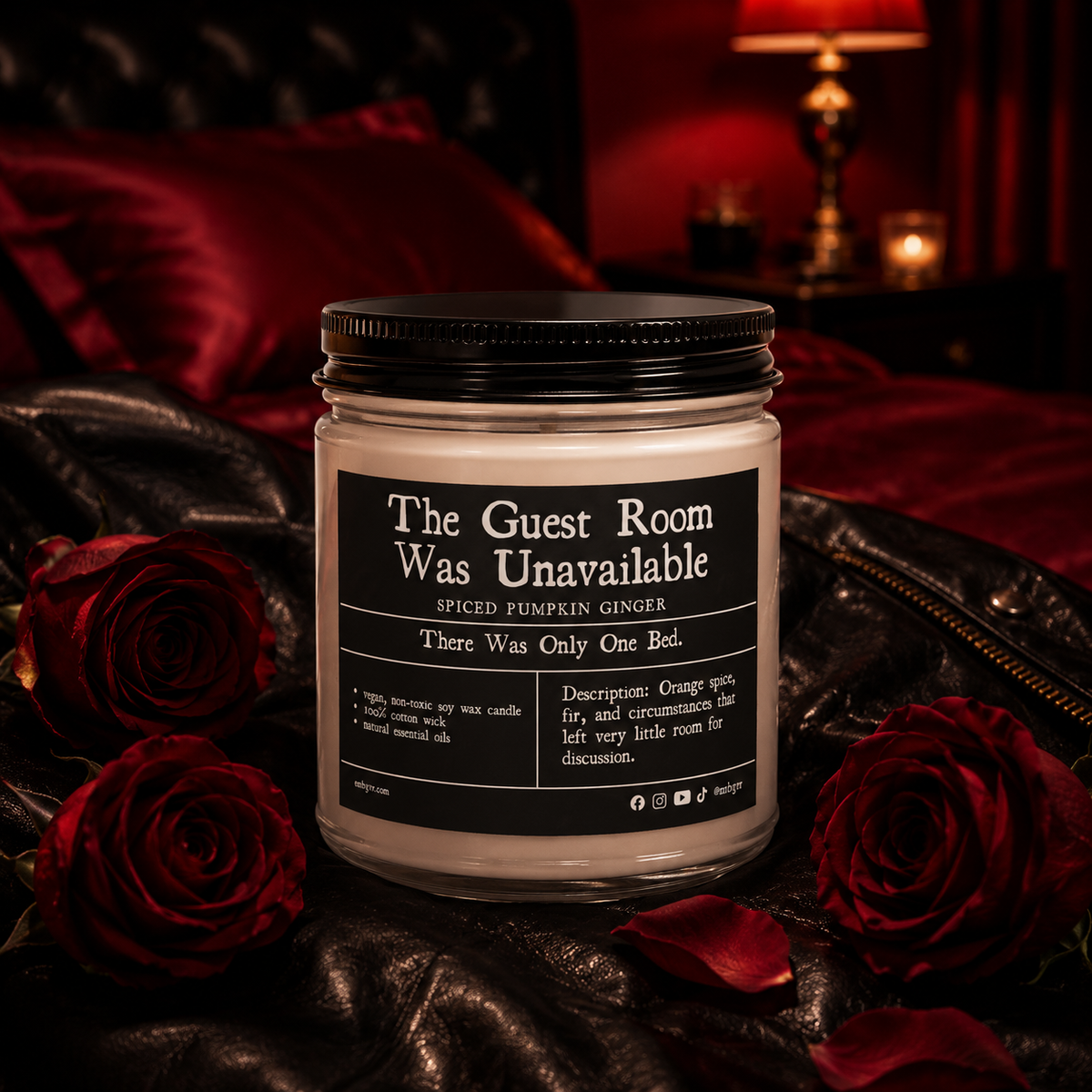 The Guest Room Was Unavailable | Spiced Pumpkin Ginger Soy Candle | Vegan, Non-Toxic | (4oz & 9oz)