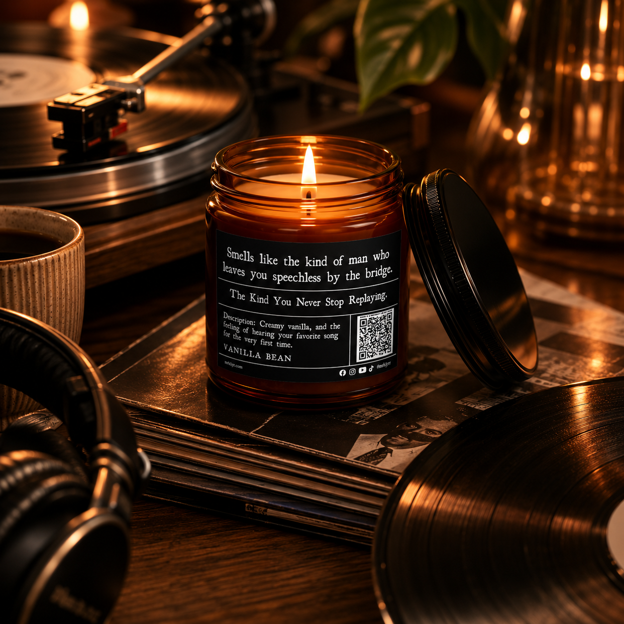 The Soundtrack Collection | Vanilla Bean Soy Candle | Vegan, Non-Toxic | 4oz & 9oz