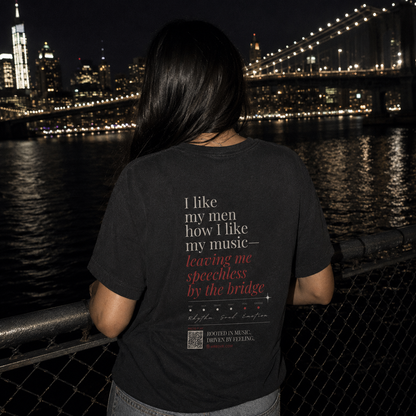 Acid Wash Graphic Tee – I Like My Men How I Like My Music Shirt | Vintage Music Lover T-Shirt | Unisex Streetwear | FREE SHIPPING WORLDWIDE