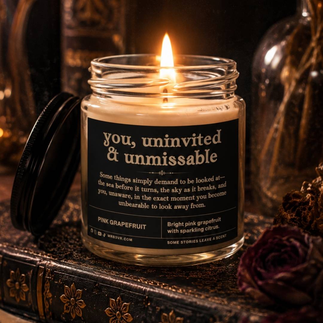 You, Uninvited & Unmissable  | BookTok Soy Candle | Pink Grapefruit