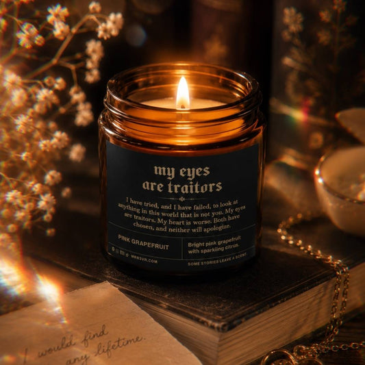 My Eyes Are Traitors | BookTok Soy Candle | Pink Grapefruit