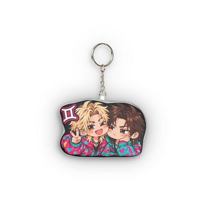 Gemini Plush Keychain – Charming Air Sign Chibi Zodiac Charm
