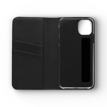Lyric Flip Case | Dark Romantic Aesthetic Phone Case | Music-Inspired Folio Wallet Case