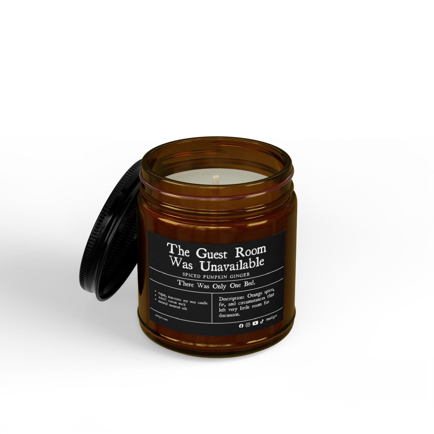 The Guest Room Was Unavailable | Spiced Pumpkin Ginger Soy Candle | Vegan, Non-Toxic | (4oz & 9oz)