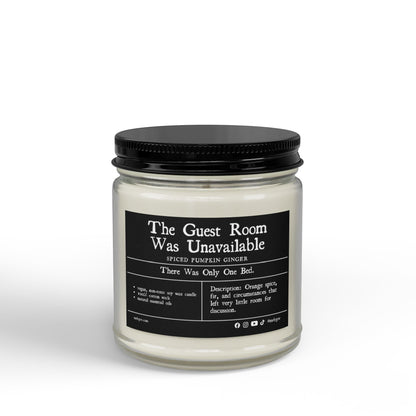 The Guest Room Was Unavailable | Spiced Pumpkin Ginger Soy Candle | Vegan, Non-Toxic | (4oz & 9oz)