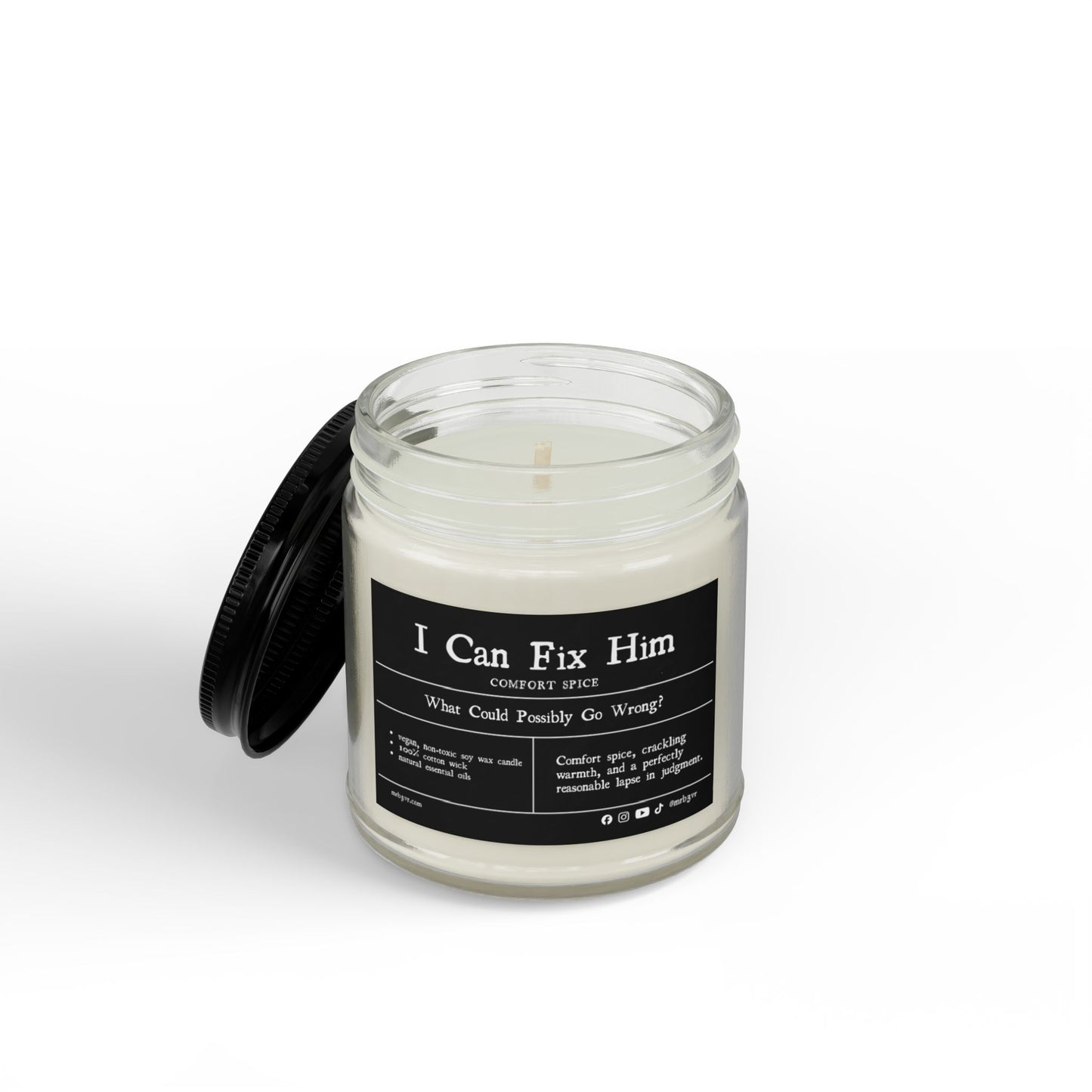 I Can Fix Him | Comfort Spice Soy Candle | Vegan, Non-Toxic | (4oz & 9oz)