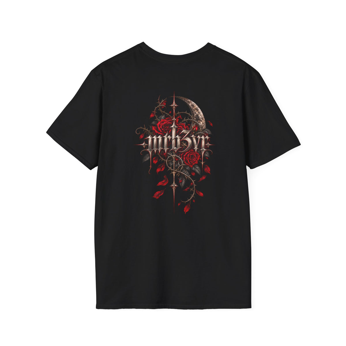 Dark Floral MRB3VR T-Shirt — Gothic Moon & Rose Graphic Tee