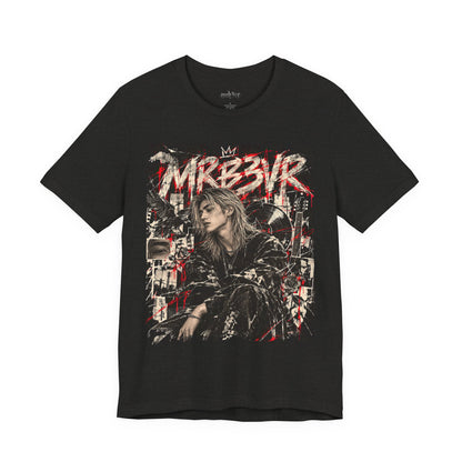 Retro Punk Graphic Tee — 'MRB3VR' Portrait Design