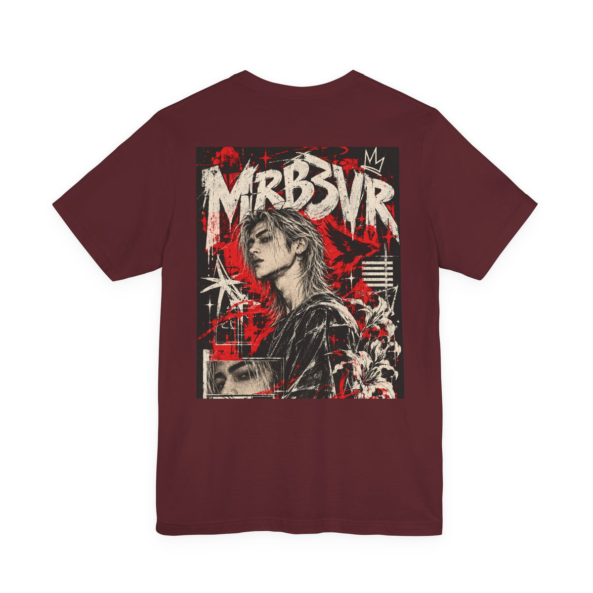 Retro Punk Graphic Tee — 'MRB3VR' Portrait Design