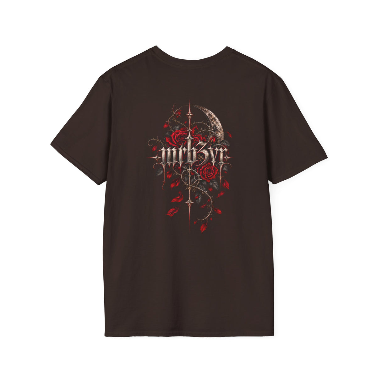 Dark Floral MRB3VR T-Shirt — Gothic Moon & Rose Graphic Tee
