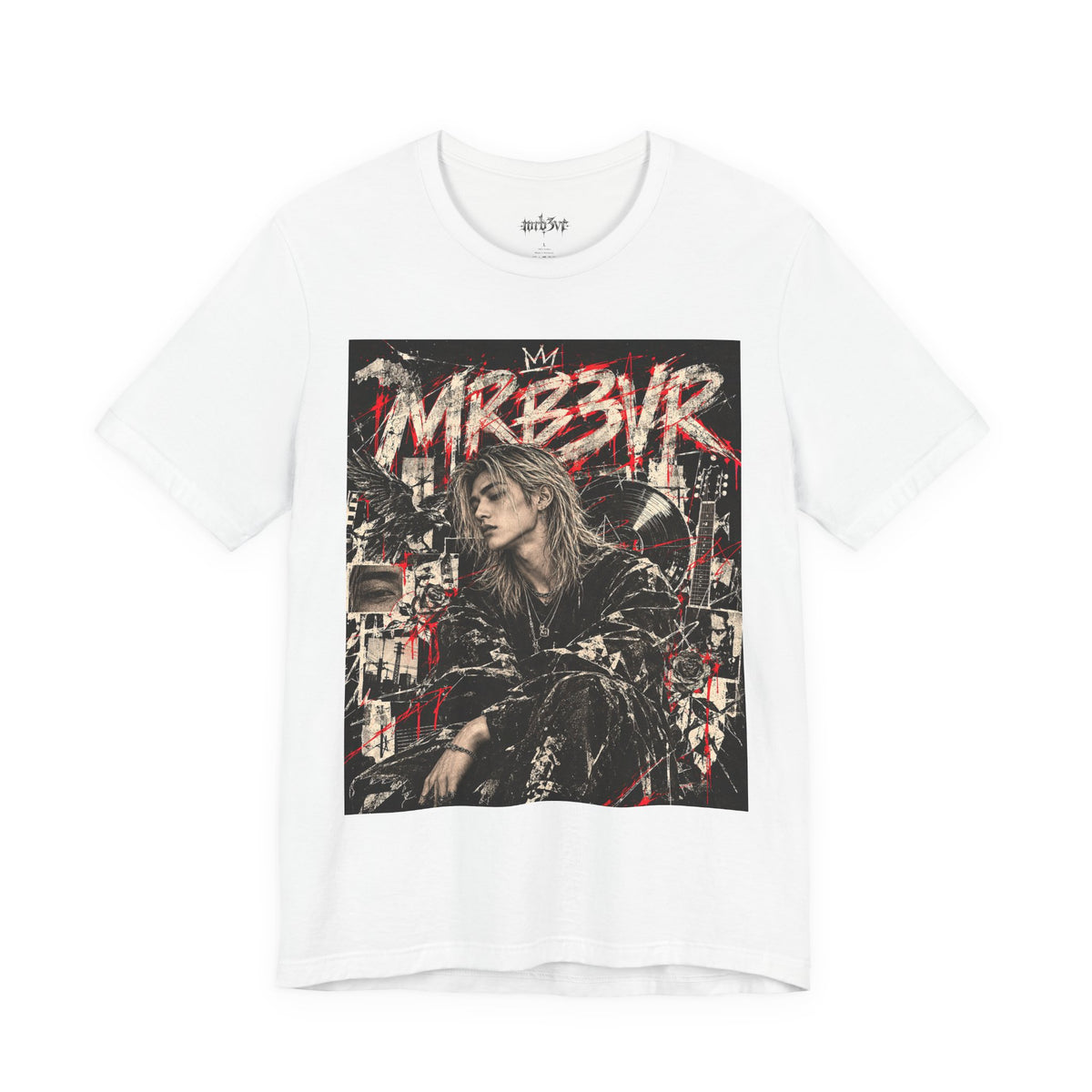 Retro Punk Graphic Tee — 'MRB3VR' Portrait Design