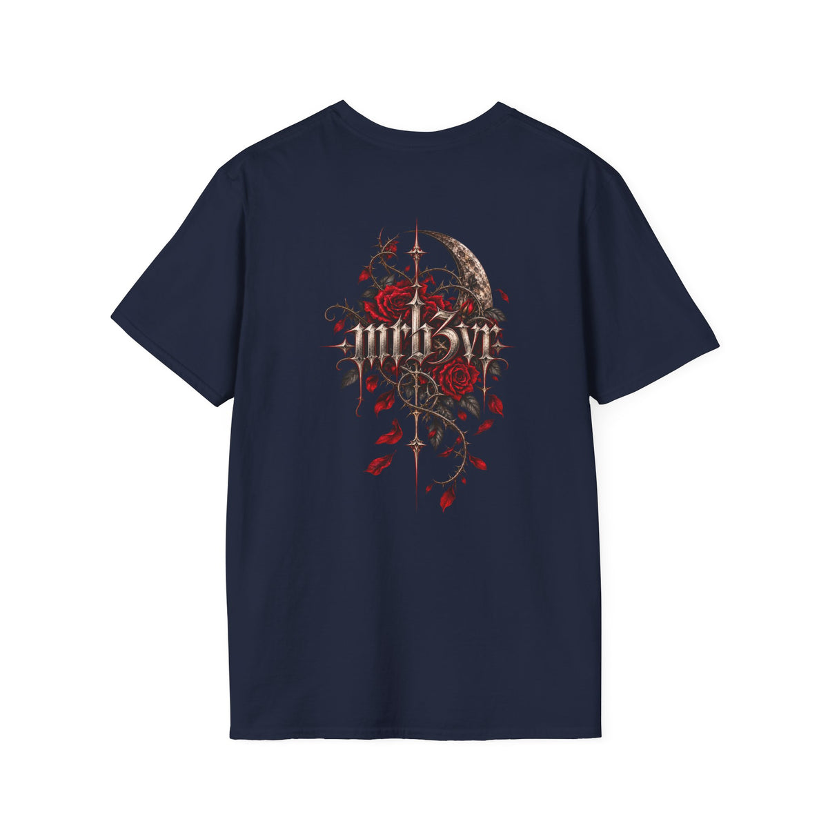 Dark Floral MRB3VR T-Shirt — Gothic Moon & Rose Graphic Tee
