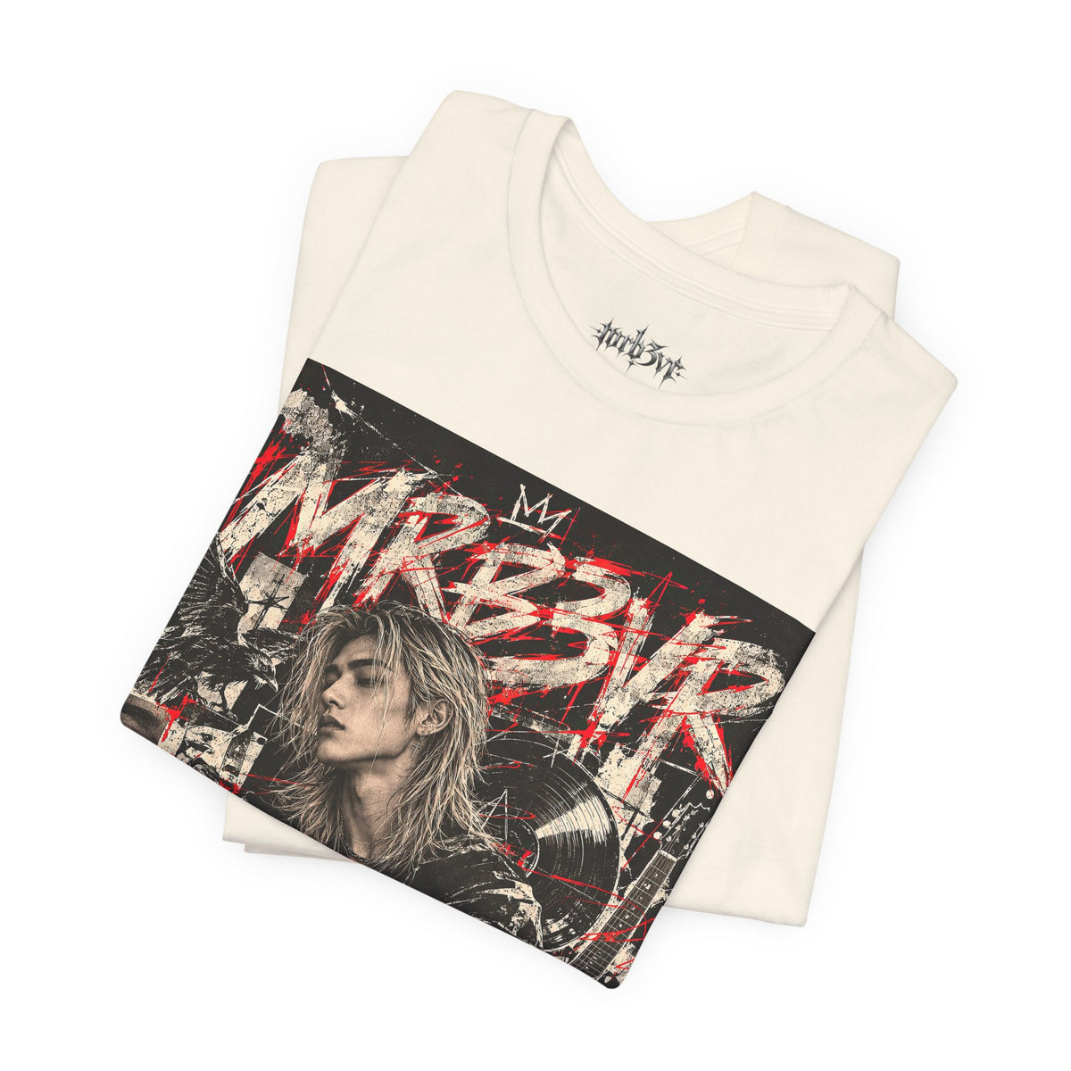 Retro Punk Graphic Tee — 'MRB3VR' Portrait Design