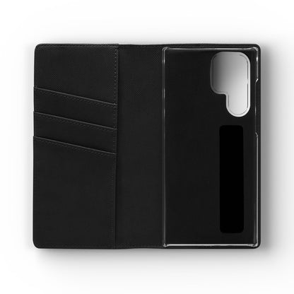 Lyric Flip Case | Dark Romantic Aesthetic Phone Case | Music-Inspired Folio Wallet Case